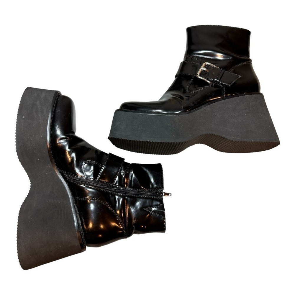 Jeffrey Campbell Wallie Chunky Platform Boots Shoes - Picture 6 of 13